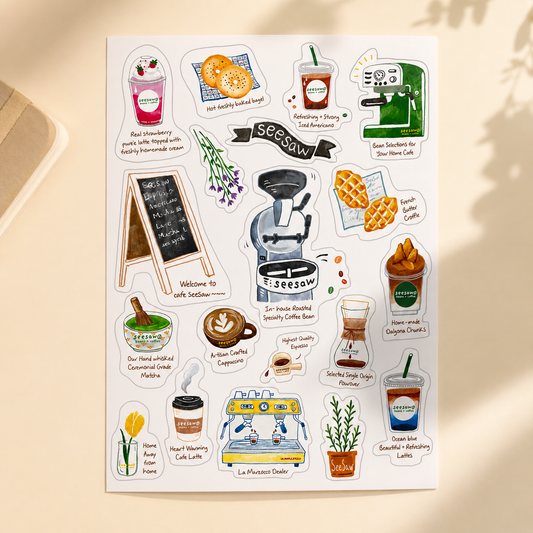 Seesaw Café Sticker Sheet