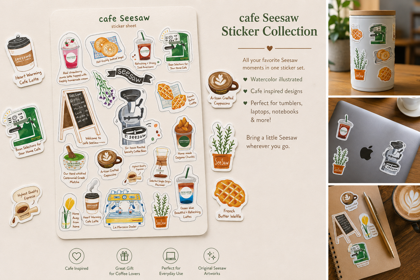Seesaw Café Sticker Sheet